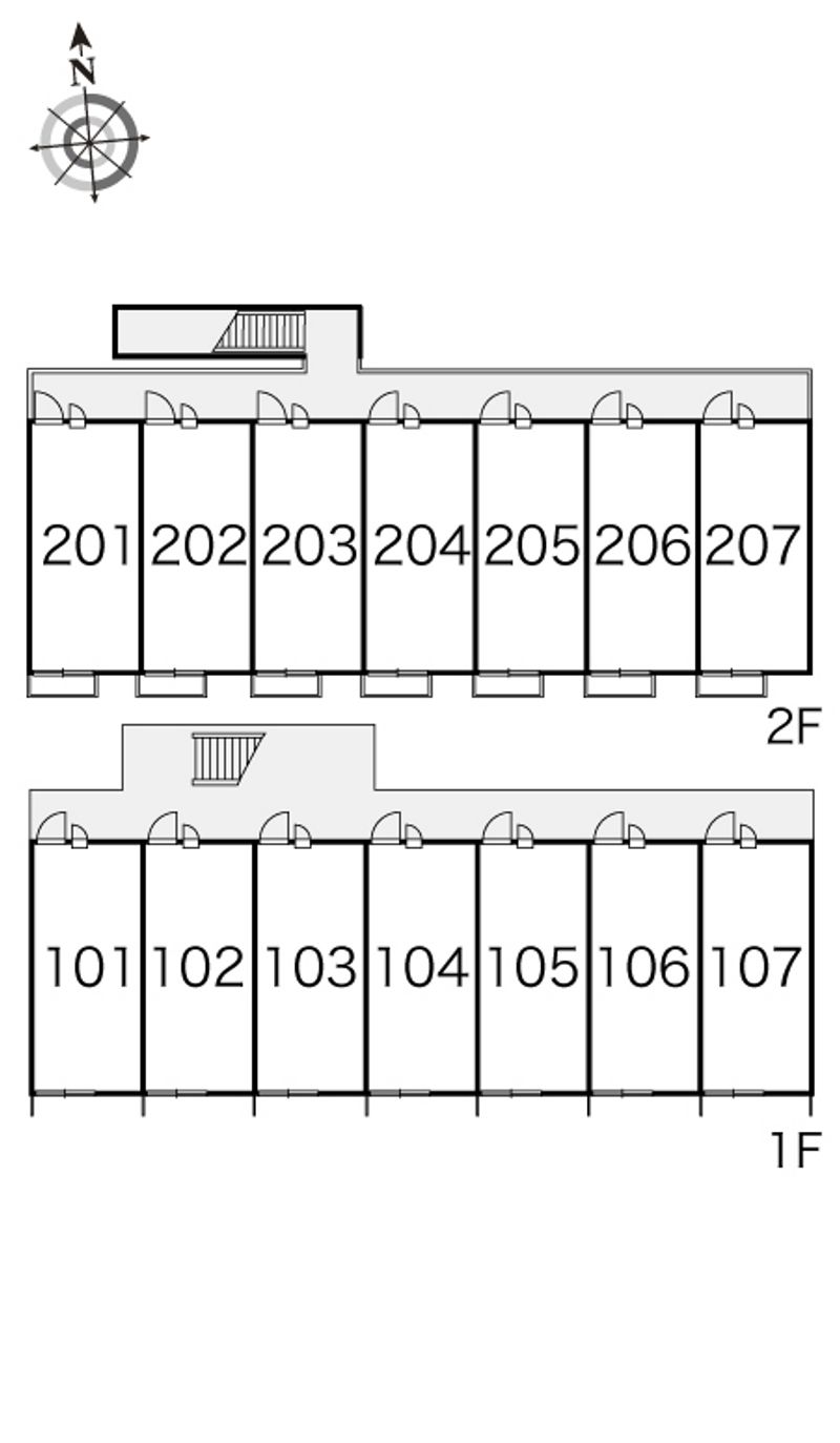 レオパレスファミール 間取り配置図