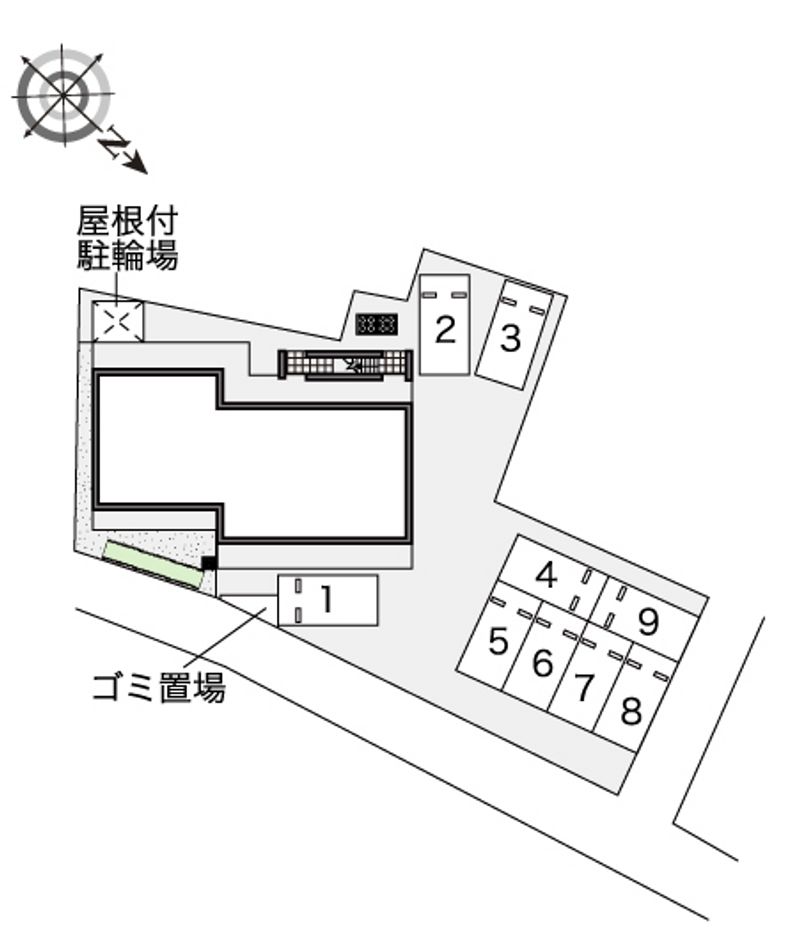 レオパレス三原 配置図