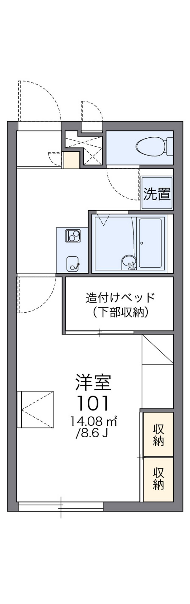 レオパレスＣＥＲＥＺＯ 間取図