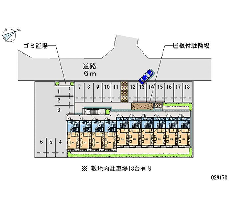 レオパレスハレルヤ 月極駐車場