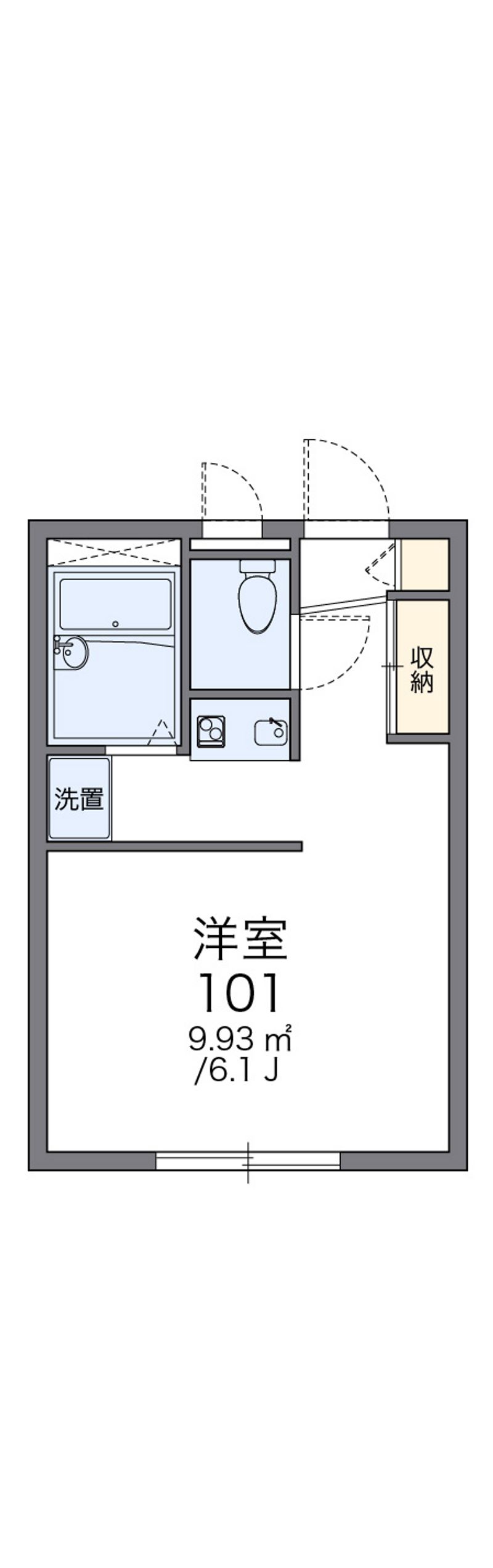レオパレスフロイデ 間取図
