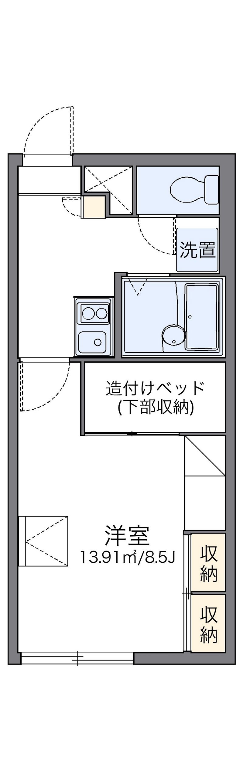 レオパレスプリマベーラ 間取図