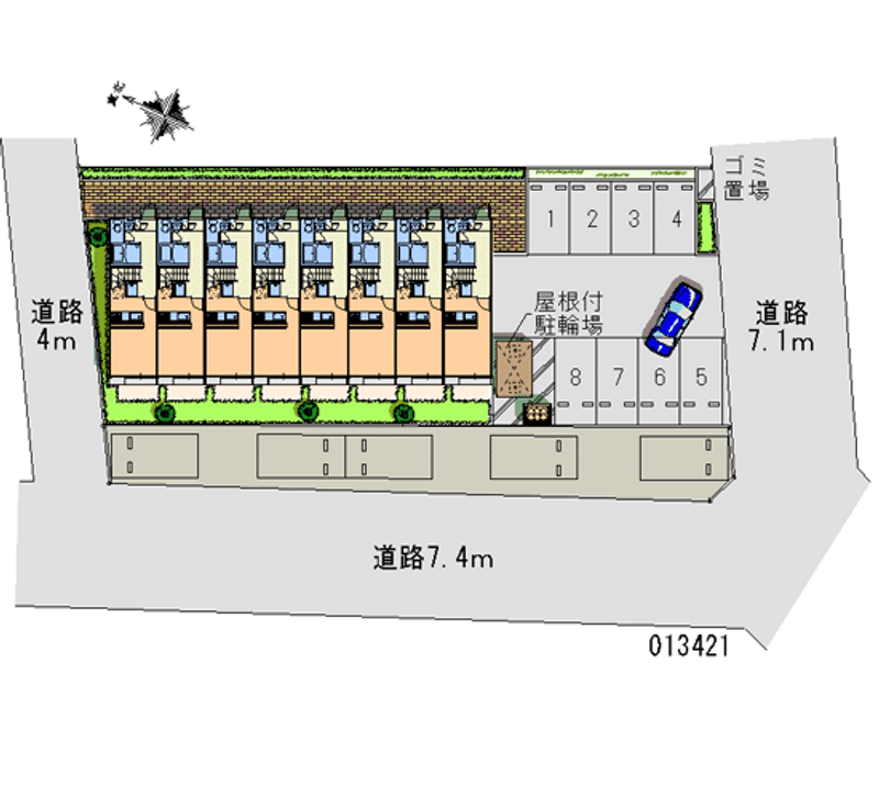 レオパレスＹＡＮＡＧＩＨＡＲＡ 月極駐車場