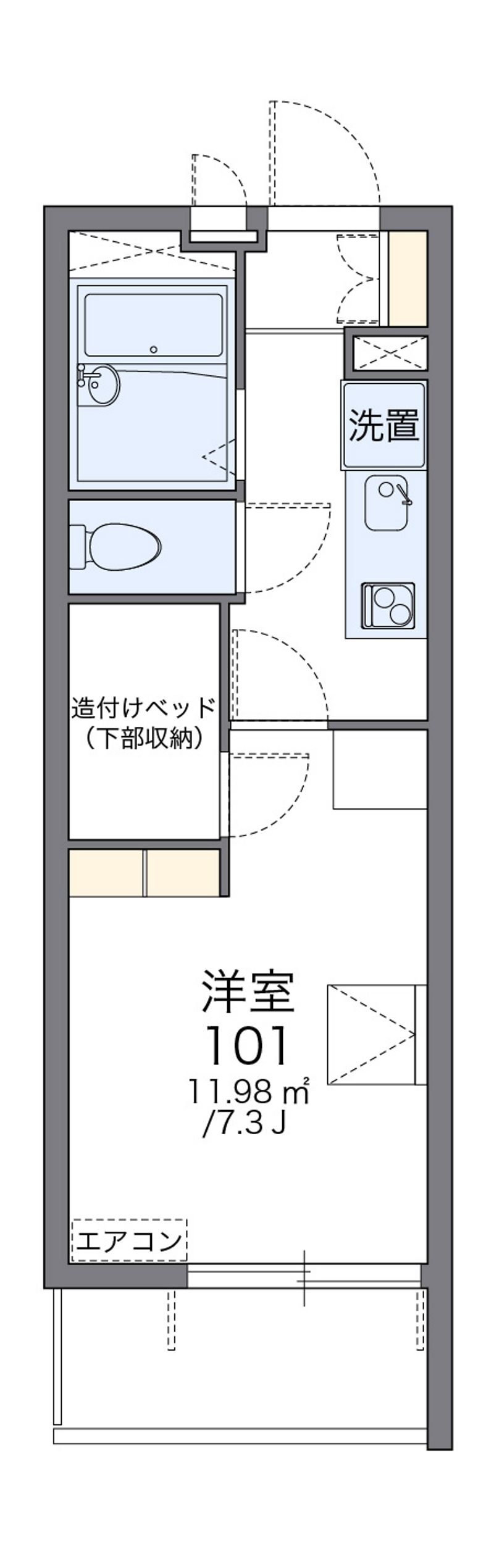 レオパレスエスペランサ 間取図