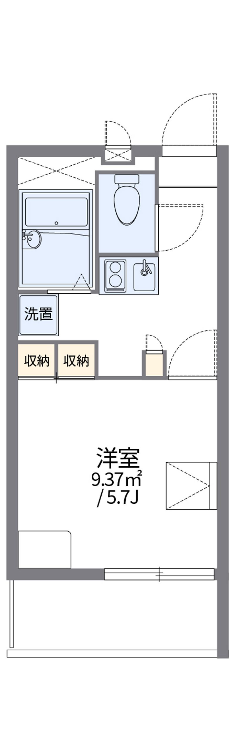 レオパレスダルマヤ 間取図