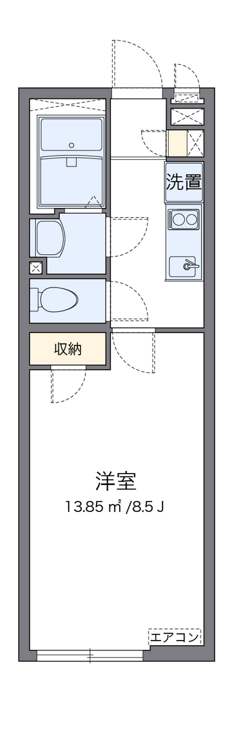クレイノトウィンクルＤ 間取図