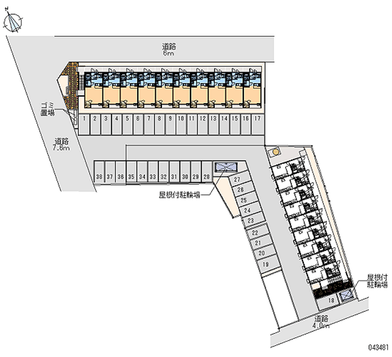 43481 Monthly parking lot