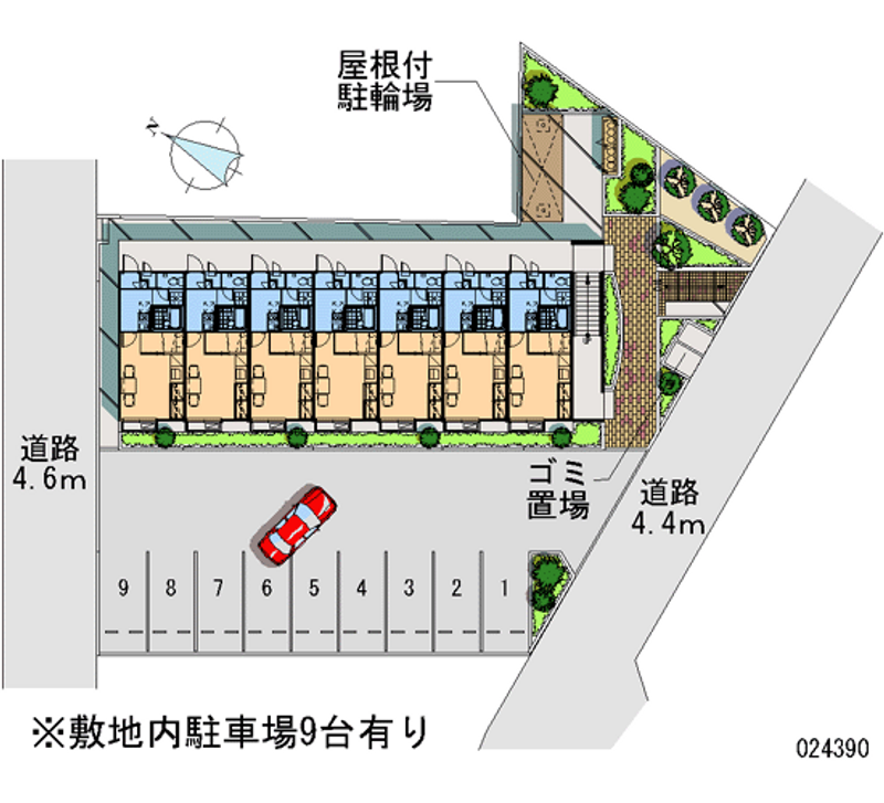 レオパレスオアシス泉田 月極駐車場