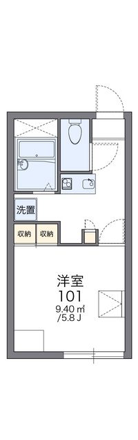 レオパレスディアコート 間取り図