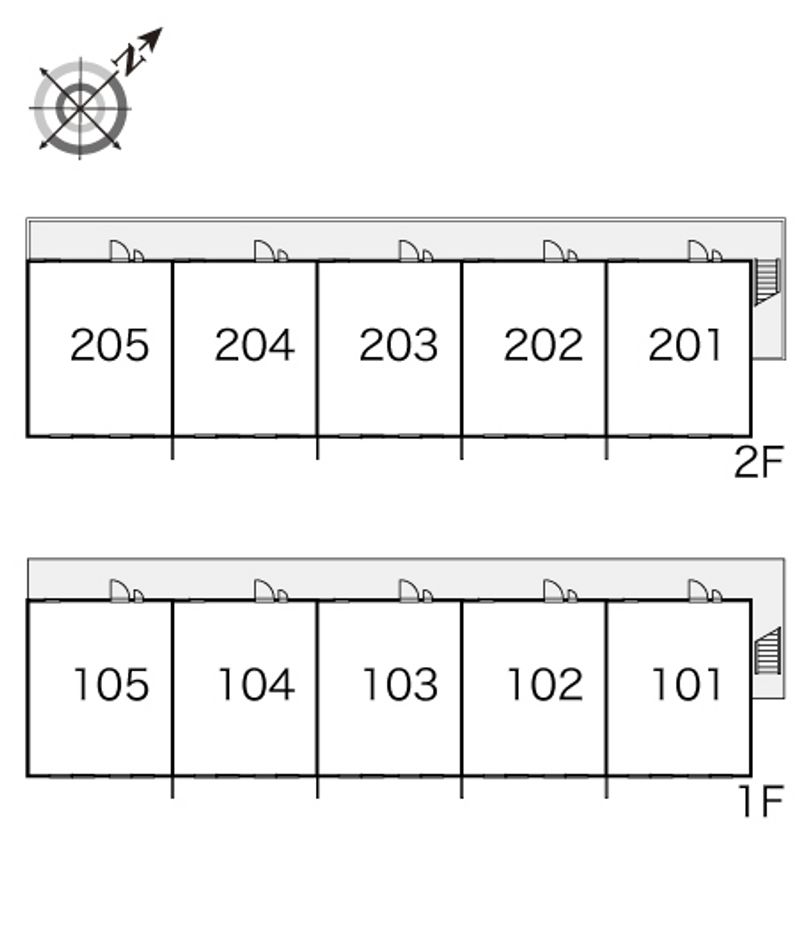 レオパレスりんごの花 間取配置図
