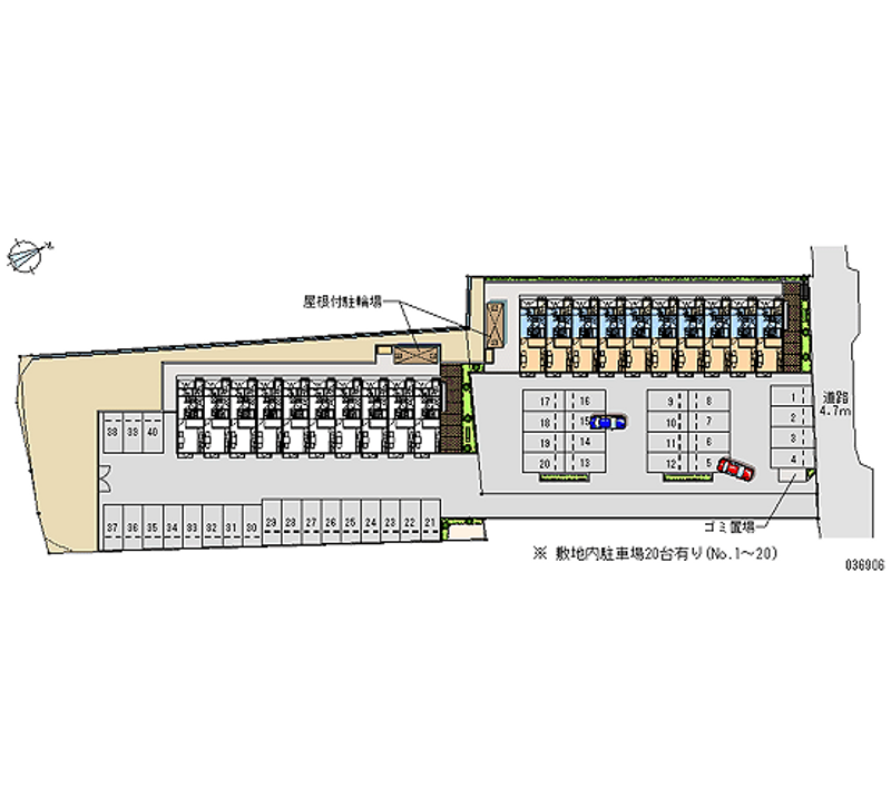 36906 bãi đậu xe hàng tháng