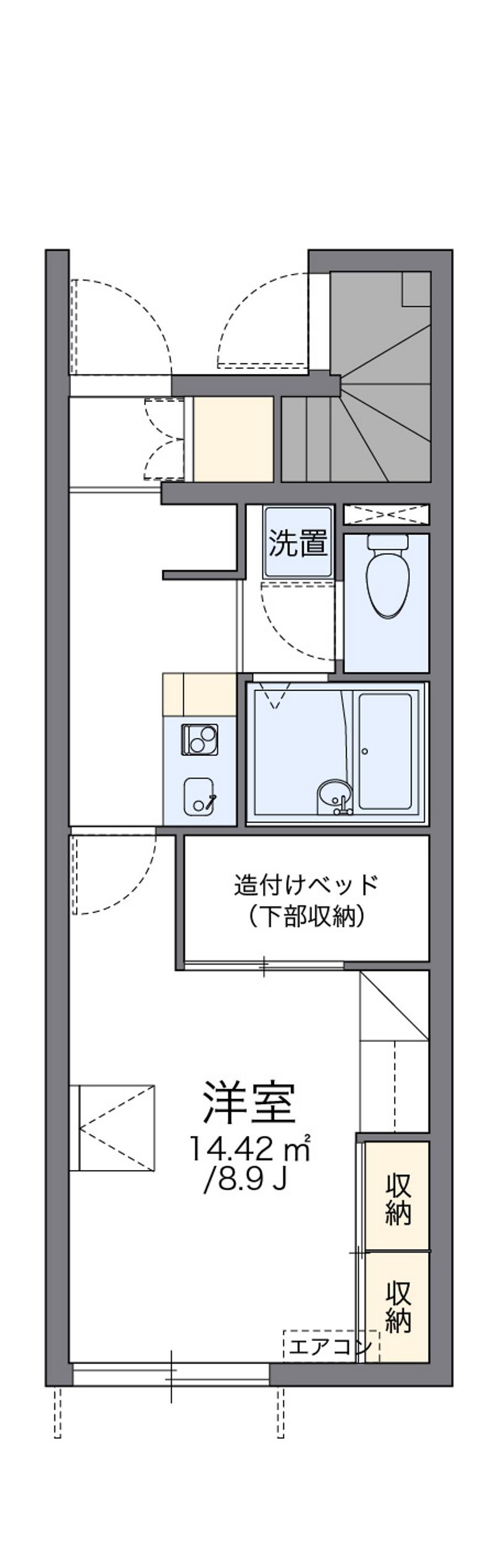 レオパレスサクシード 間取図