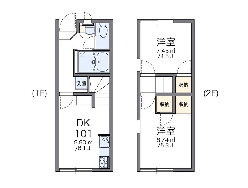 レオパレス庄五郎　壱番館 間取図