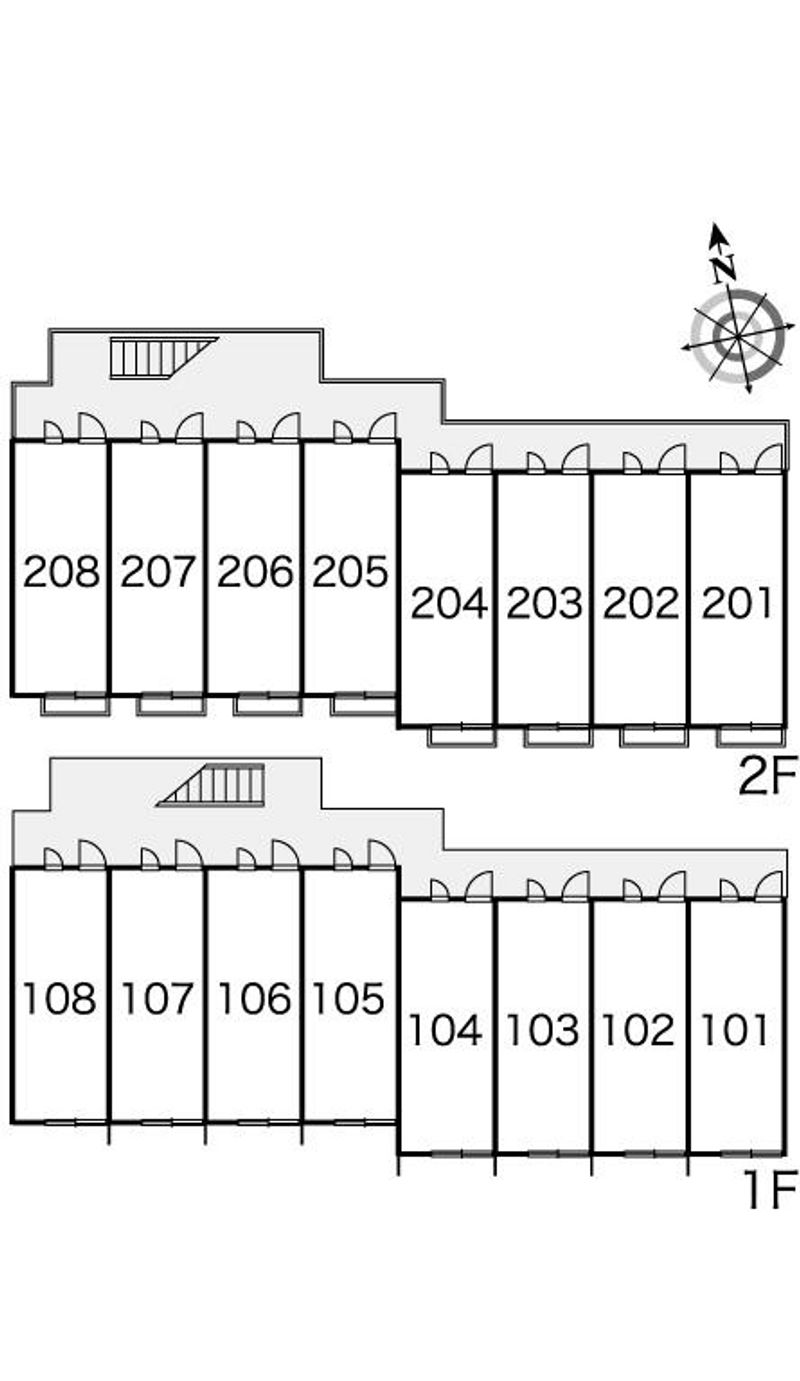 レオパレスサンロイヤルＹ 間取配置図