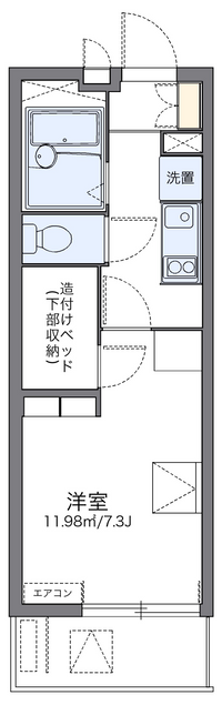 レオパレスヴィーブル 間取り図