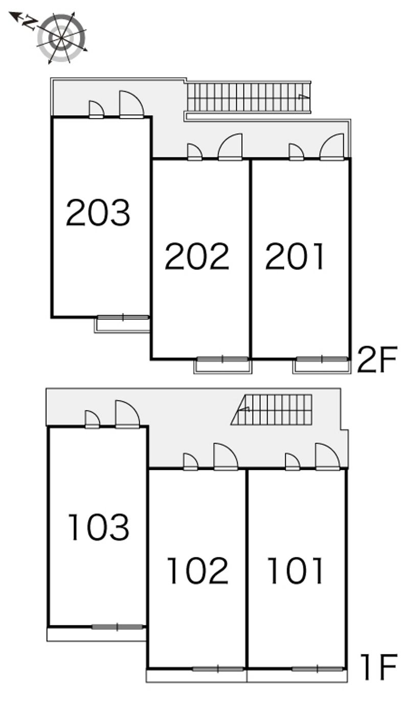 レオパレス楠谷 間取配置図