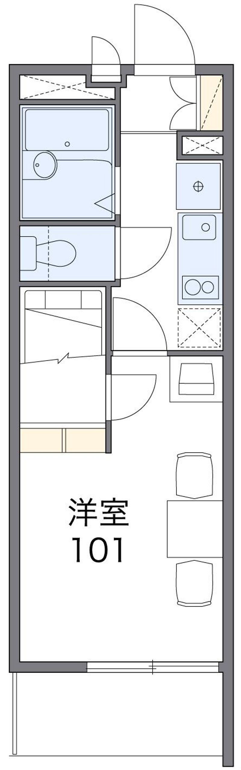 レオパレス桜木 間取図