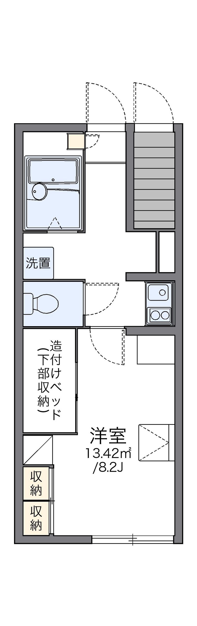 レオパレスＶｅｇｅｔａｂｌｅＫ 間取図