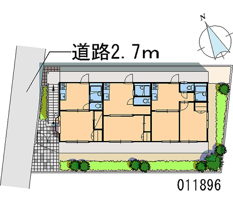 レオパレスＨａｓｈｉｂａ 区画図