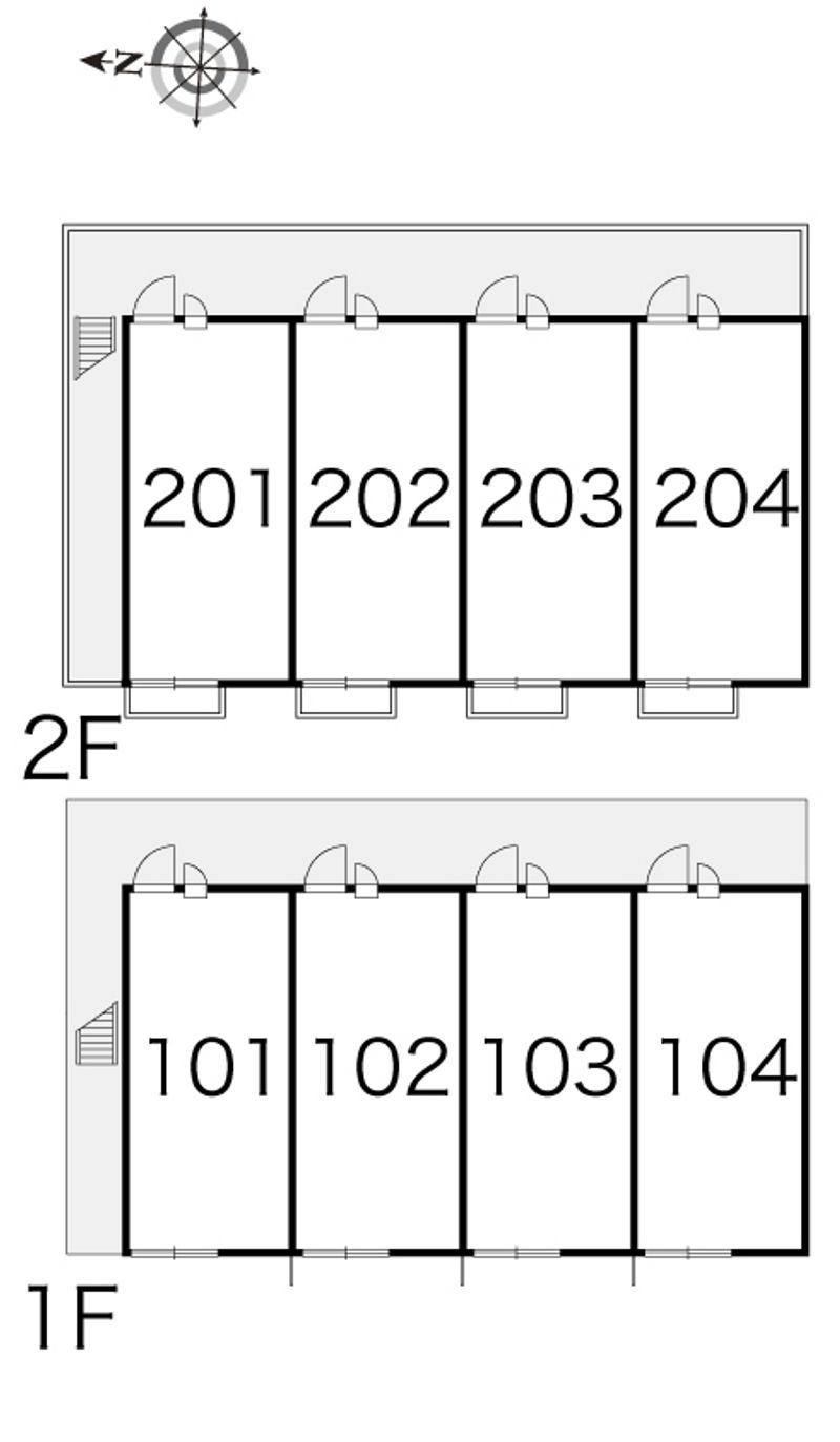 レオパレスセンターポール 間取り配置図