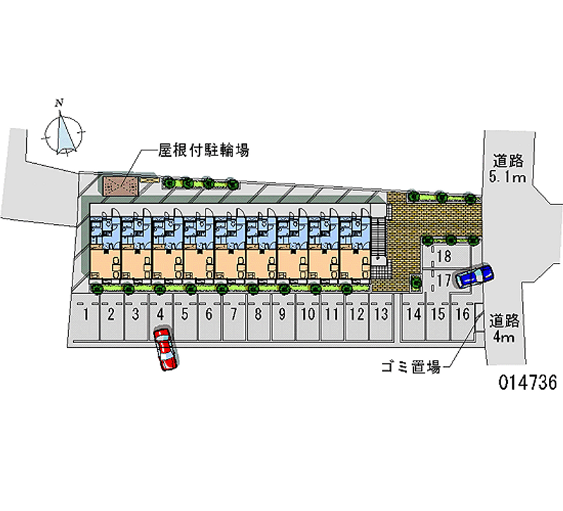 レオパレスクオーレⅡ 月極駐車場