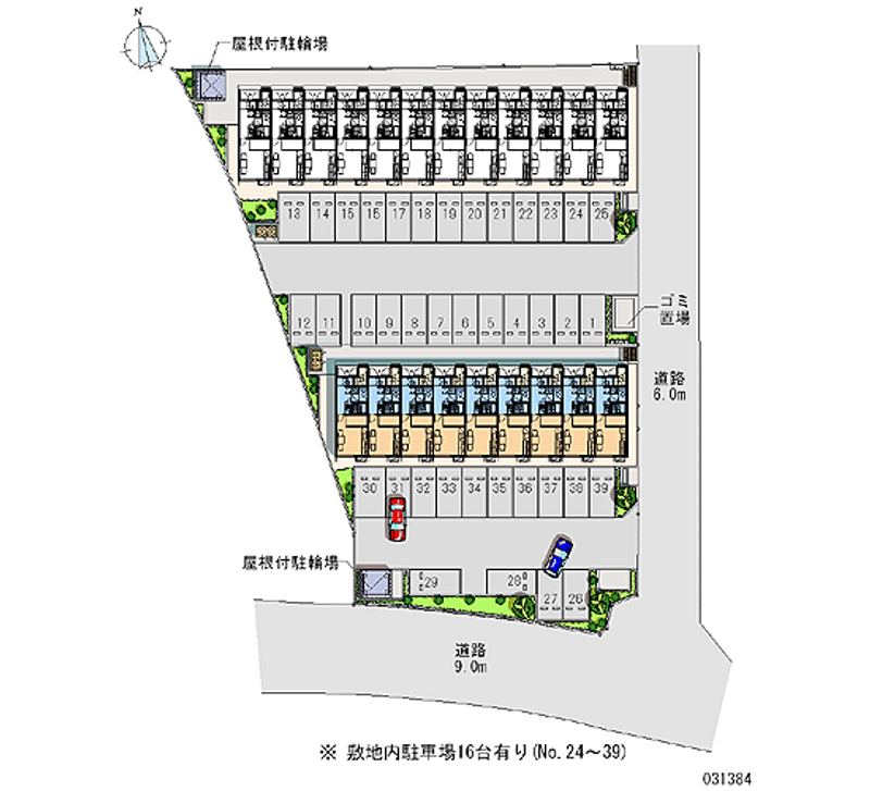 レオパレスロハス　Ｂ 月極駐車場