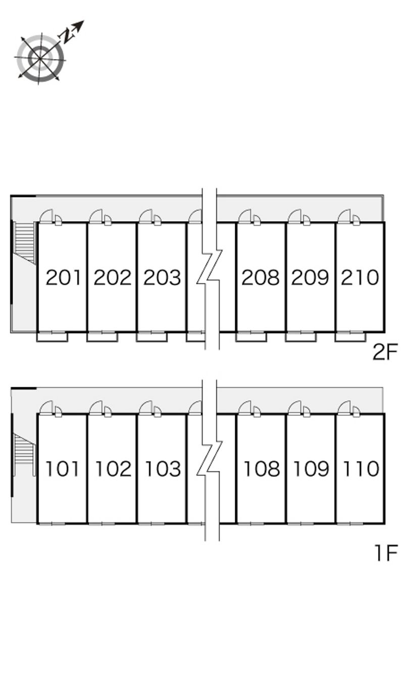 レオパレスマロンハイム 間取配置図