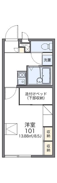 レオパレスやのい 間取り