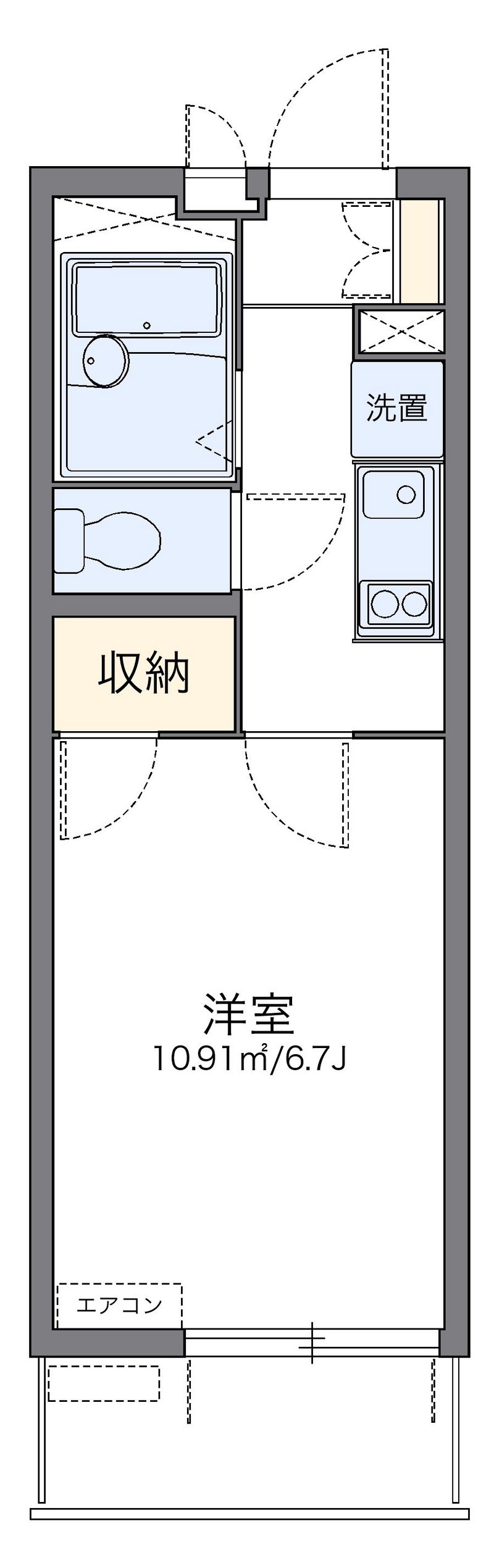 レオパレスグランドール 間取図