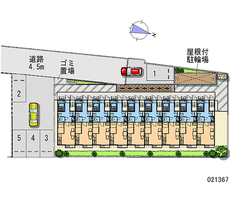 レオパレスメルベーユⅣ 月極駐車場