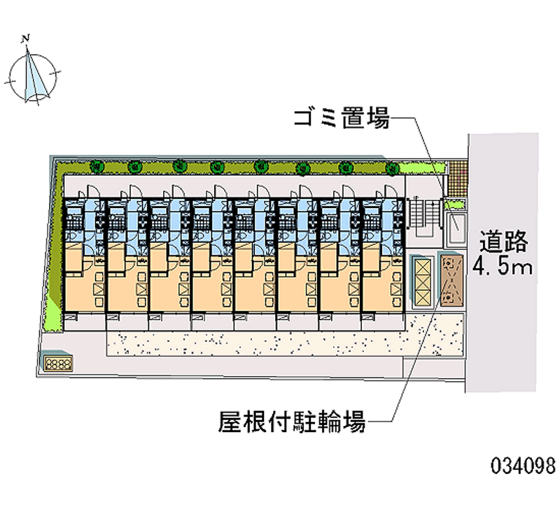 レオパレスレイルウェイヒルズ 区画図