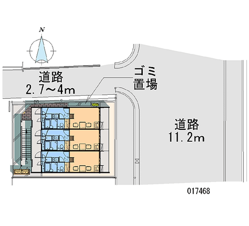 レオパレスＦＵＳＥ 区画図