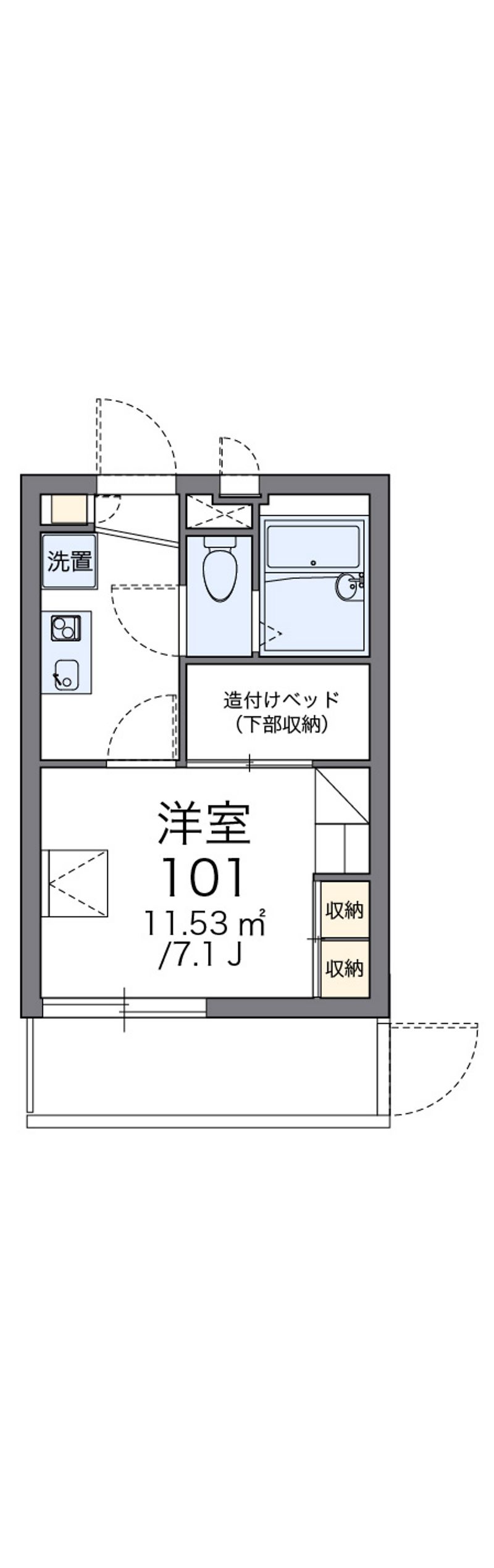 レオパレスＳ　Ｋ 間取図