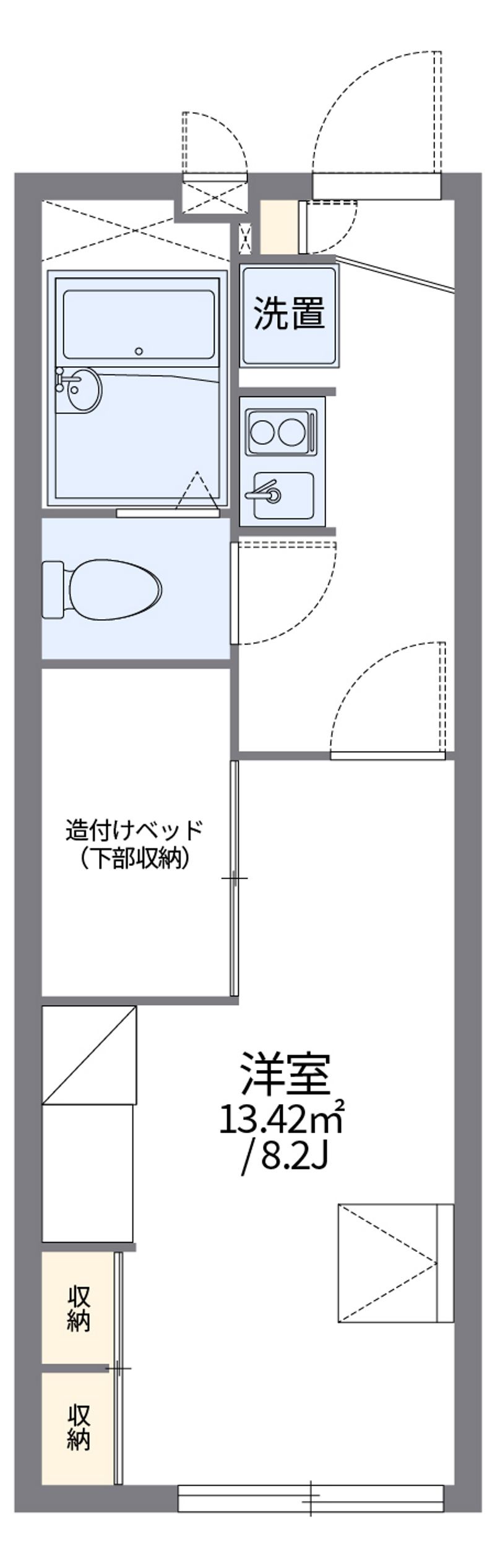 leopalace Maeda 2 Floor plan