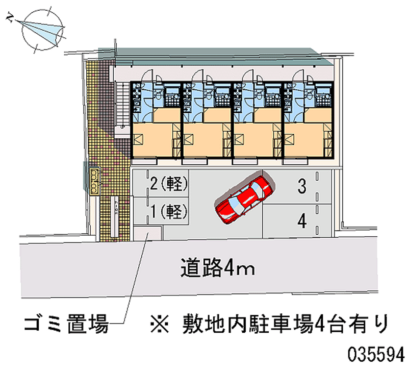 レオパレスＩＷＡＩ 月極駐車場