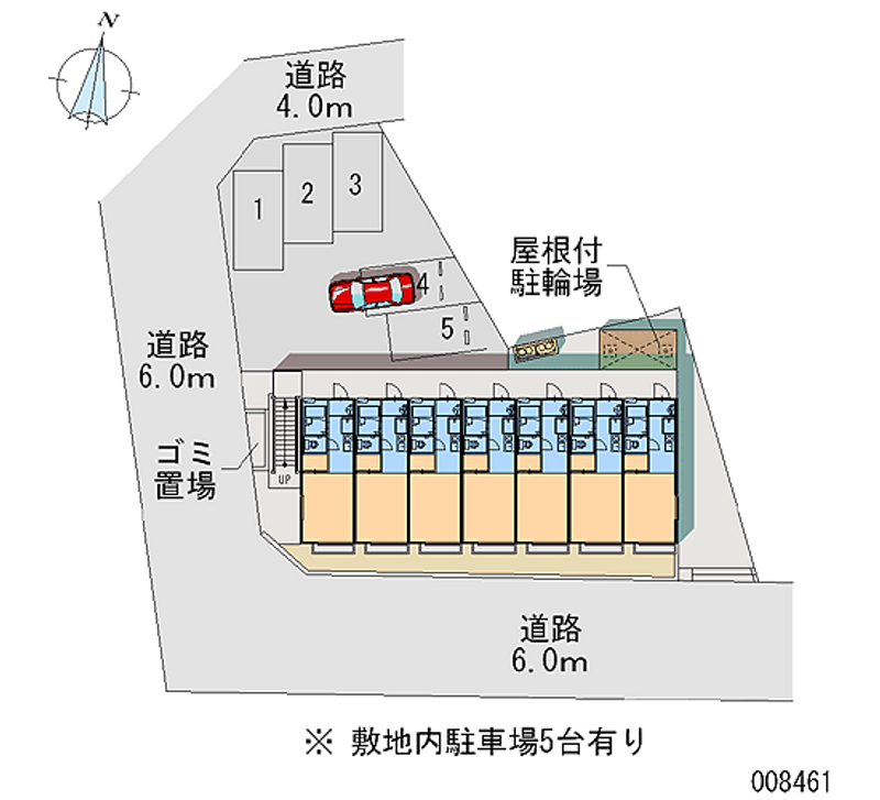 レオパレスハピネス昭和 月極駐車場