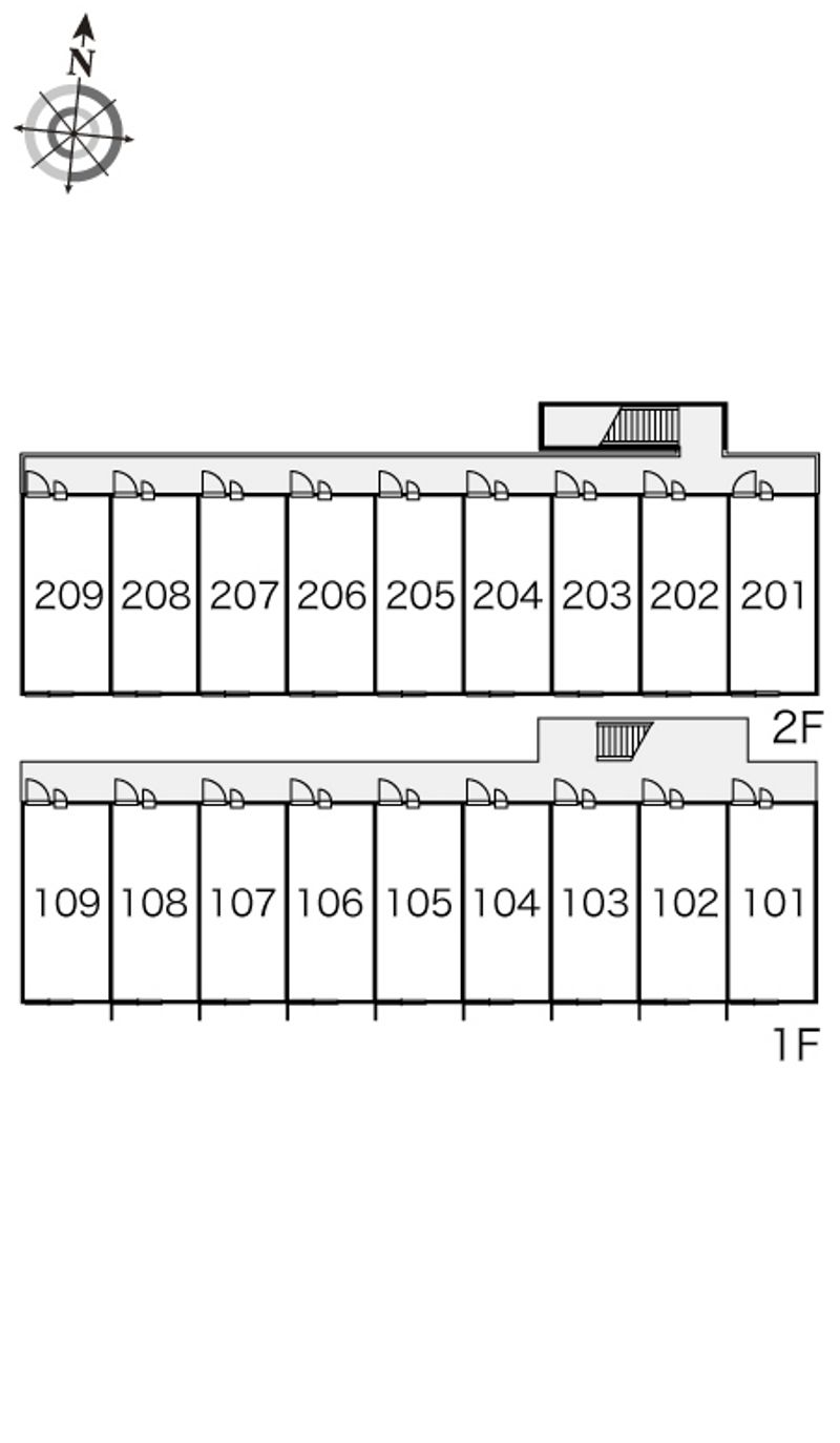 レオパレスフォンテーヌ 間取り配置図