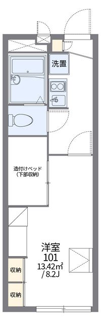 レオパレスレーヴⅠ 間取り図