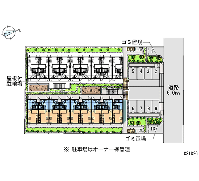 レオパレスヴィルヌーブ川崎Ｂ 区画図