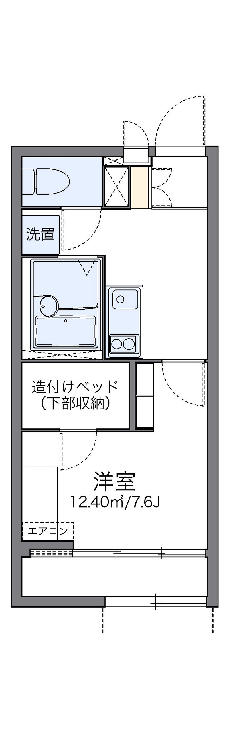 レオパレスおかのごう 間取図