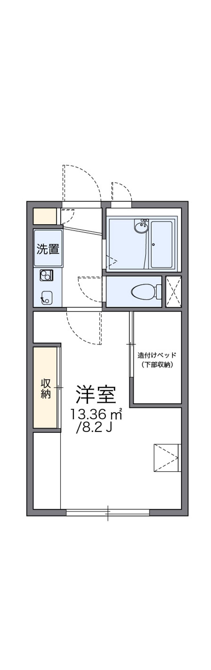 レオパレスレインボー 間取図