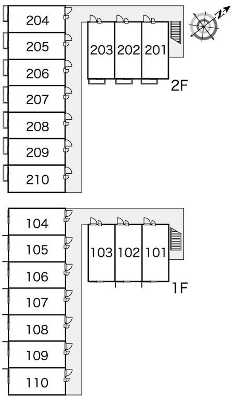 レオパレスソワ　メゾン長崎 間取り配置図