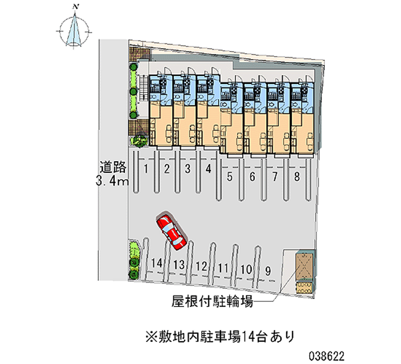 レオパレスＯｒｃｈａｒｄ　ＮⅡ 月極駐車場