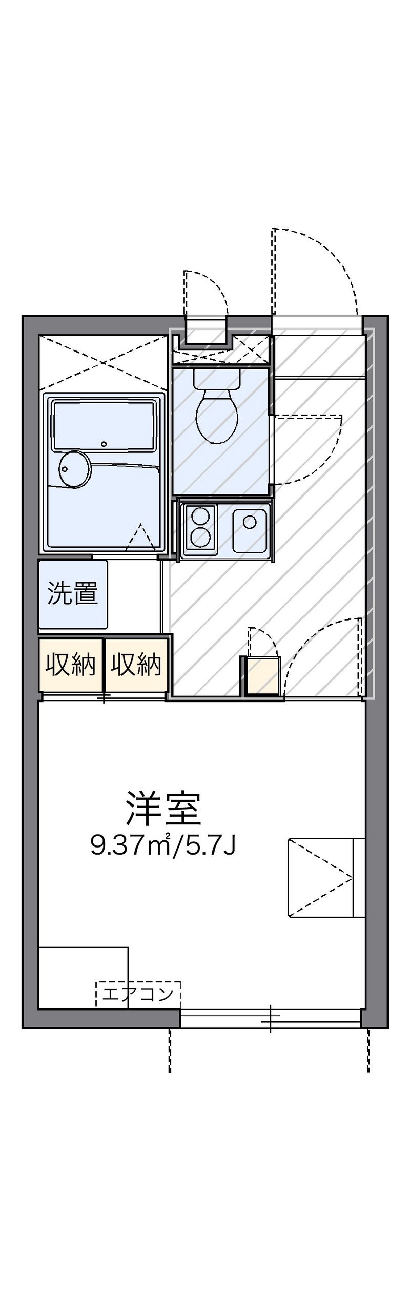 レオパレスしおり 間取図
