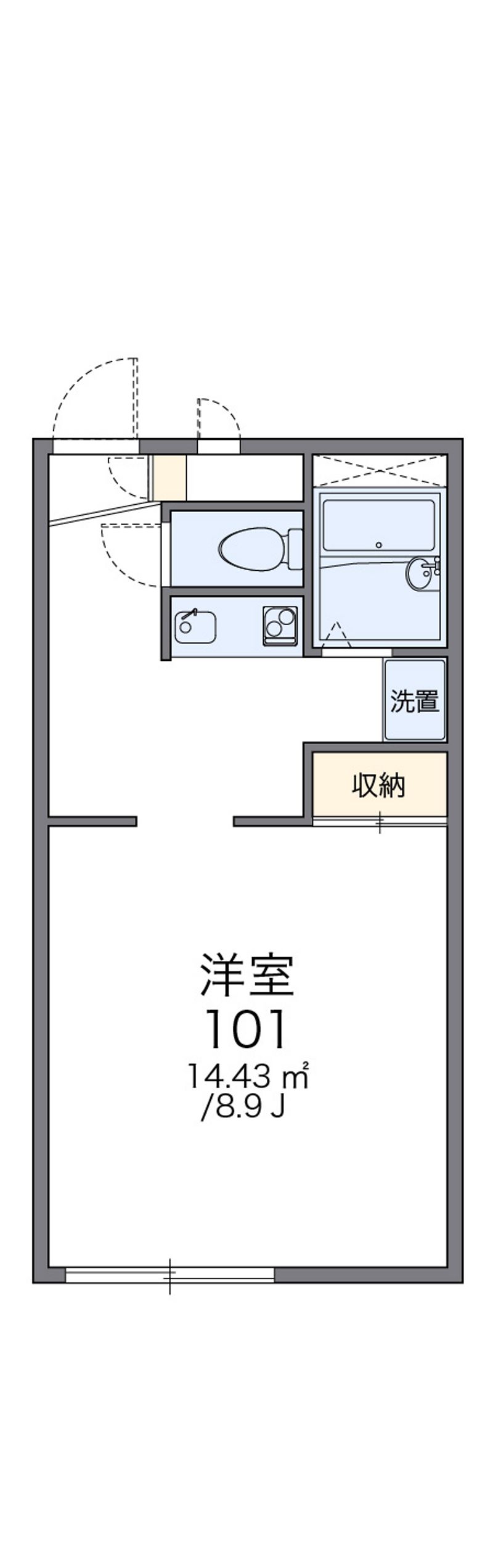 レオパレスシャルマン 間取図
