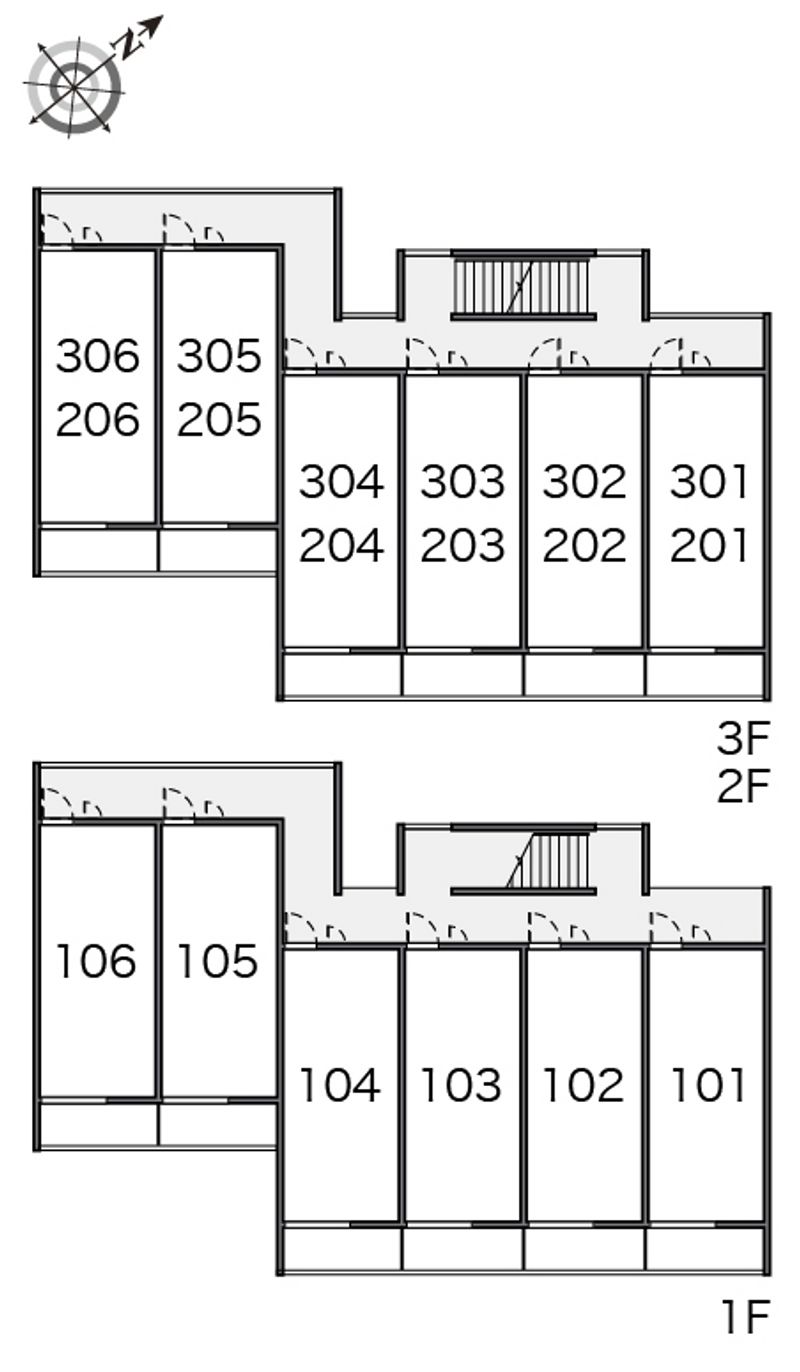 クレイノＲＯＫＩＡ 間取り配置図