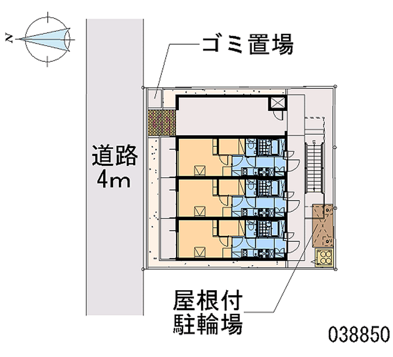 レオパレスロワール千本 区画図