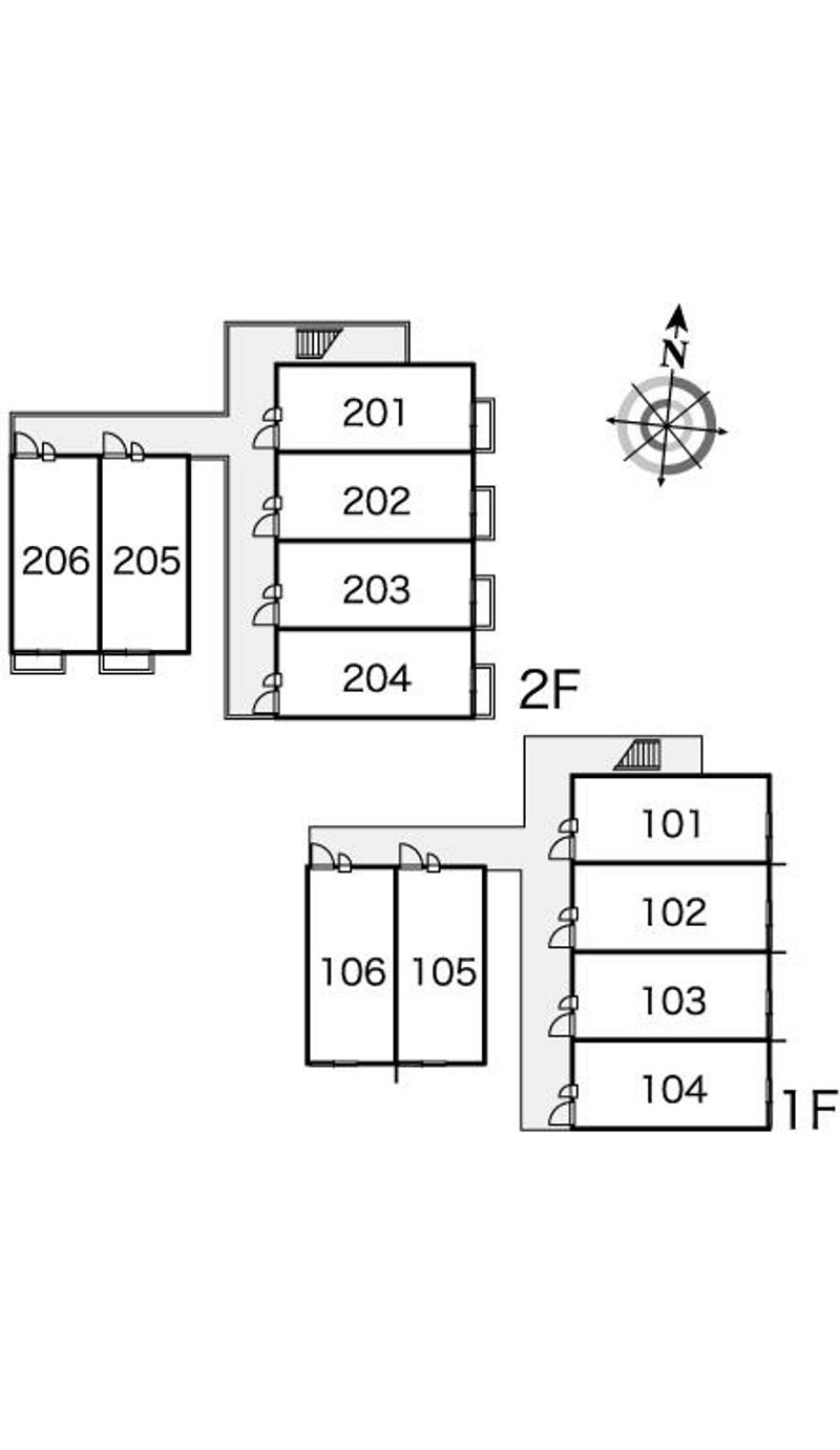 レオパレスエスポワール 間取り配置図