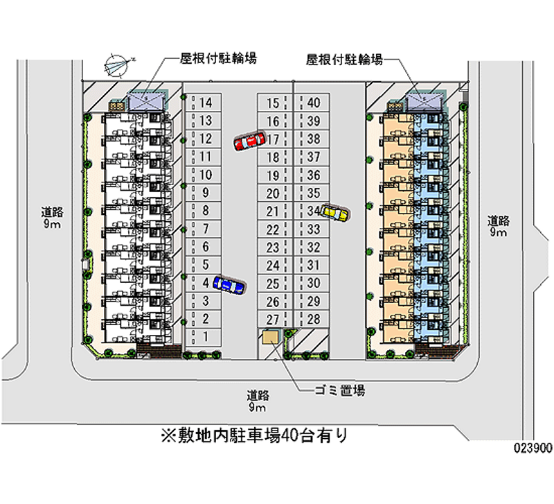 レオパレスサンハイムⅡ 月極駐車場