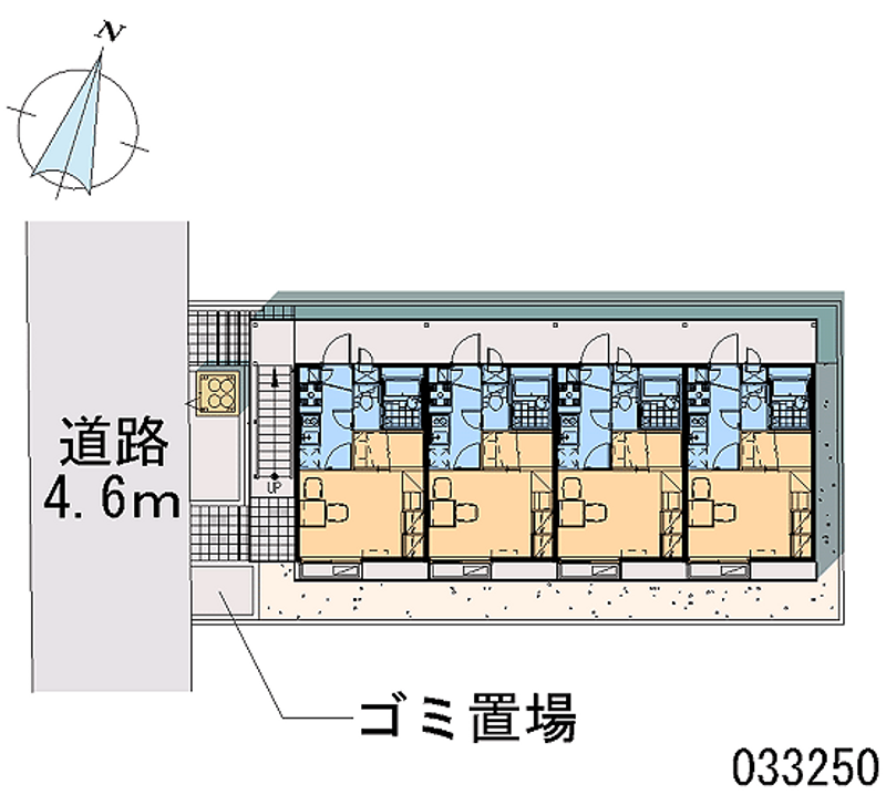 レオパレス渡田山王町 区画図